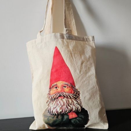 TOTE BAG -JACK- LE NAIN DE JARDIN coton TOTE BAG -JACK- LE NAIN DE JARDIN coton